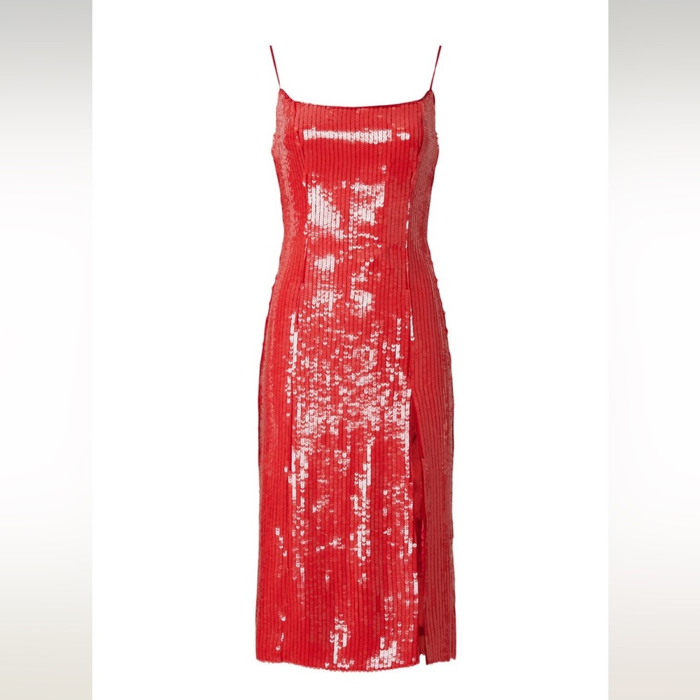 Bardot Beckett Sequin Dress Red